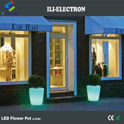 Zdalnie sterowany plastikowy LED oświetlony garnek do kwiatów / sadnik / wiadro z lodem