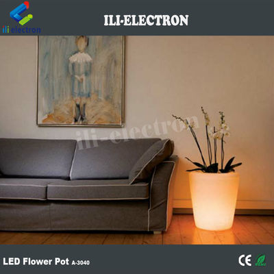 Zdalnie sterowany plastikowy LED oświetlony garnek do kwiatów / sadnik / wiadro z lodem
