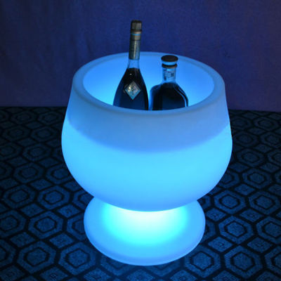 Wino Plastikowe LED Wiadro lodowe Błyskotliwy Naładowalny do użytku zewnętrznego