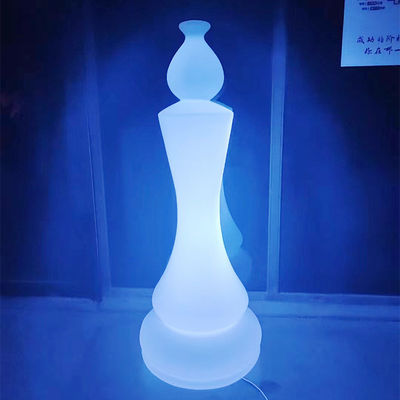 Zaaładowalne plastikowe lampy ogrodowe w kształcie szachów AC 85-265V