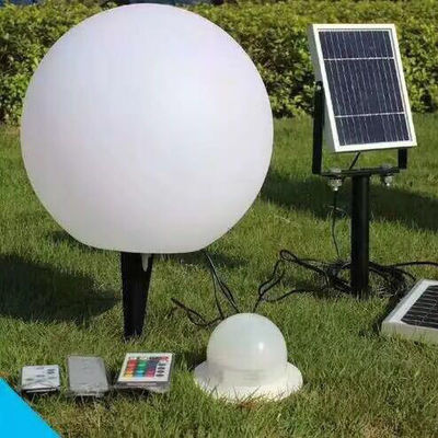 IP65 wodoodporna lampa kuli słonecznej, LED zmieniające kolor świecące kule do ogrodu
