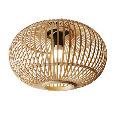 Zamówiony Wicker Lamp Shade Pendant dla wnętrza korytarza sufitu