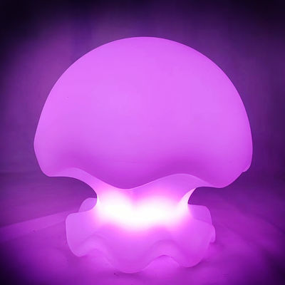 Lampa przy łóżku o zmieniającym kolorze, w stylu meduza