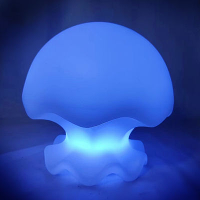 Lampa przy łóżku o zmieniającym kolorze, w stylu meduza