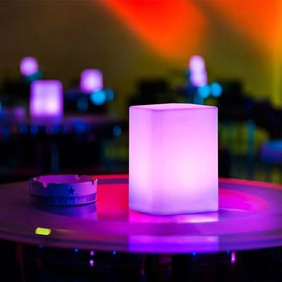 Zmiana koloru RGB zewnętrzne światło LED kostki ładowanie USB sterowane zdalnie
