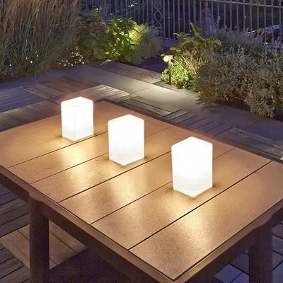 Zmiana koloru RGB zewnętrzne światło LED kostki ładowanie USB sterowane zdalnie