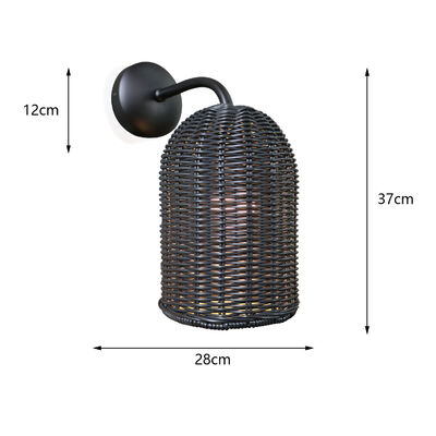 Zewnętrzny wodoodporny korytarz dziedzińcowy korytarz hotelowy Ściana Sconce Lampa Wnętrze Ściana oświetlenie