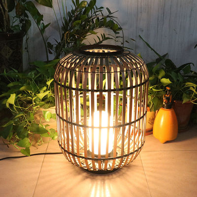 Dekoracyjna latarnia z rotanu, Woven Rattan Lamp 3500K For Atmosphere