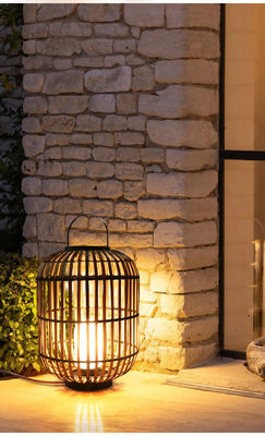 Dekoracyjna latarnia z rotanu, Woven Rattan Lamp 3500K For Atmosphere