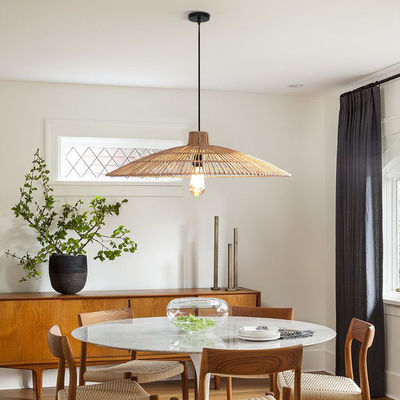 Niestandardowy żyrandol Rattan Pendant Light Chandelier For Homestay Zen Tea Room