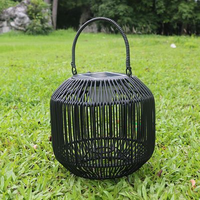 Niestandardowe Rattan Woven Solar Lights Przenośny 3500K IP65 wodoodporny