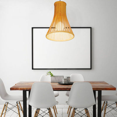 Zamówione Rattan Pendant Light, Nordic Woven Bamboo Lamp Do Oświetlenia Wewnętrznego