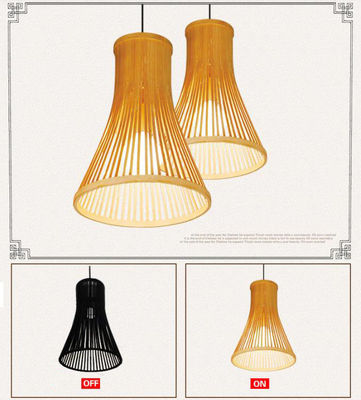 Zamówione Rattan Pendant Light, Nordic Woven Bamboo Lamp Do Oświetlenia Wewnętrznego