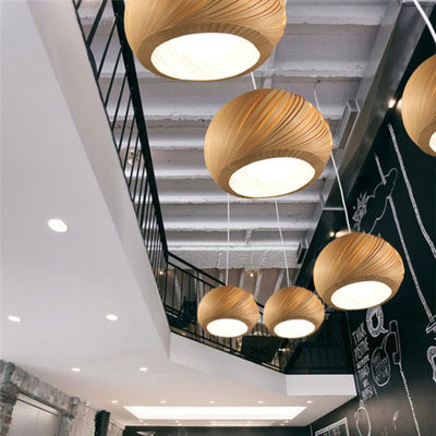 Nordic żyrandol lampy do salonu kreatywne ręcznie wykonane drewniane lampki