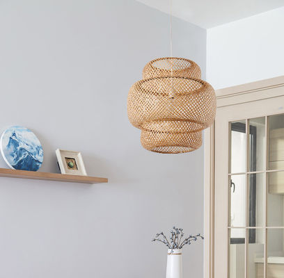 Unikalny projekt Wisiąca bambusowa lampa dekoracyjna bambusowa lampa rzemieślnicza