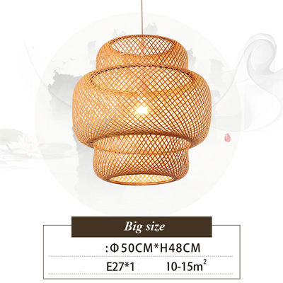Unikalny projekt Wisiąca bambusowa lampa dekoracyjna bambusowa lampa rzemieślnicza