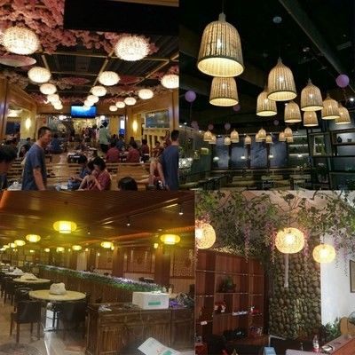 Ręcznie wykonane nowoczesne oświetlenie wisiorkowe lampy bambusowe restauracja hotel żyrandola żyrandola żyrandola