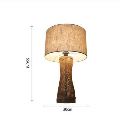 Atmosfera Lampa stołowa z rotanu, bambowowe światło do dekoracji wnętrz