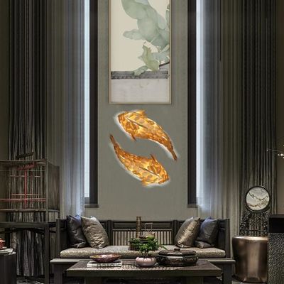 Kreatywna lampa wisząca wzornictwo ryb Lustrowiec Lampa zawieszona