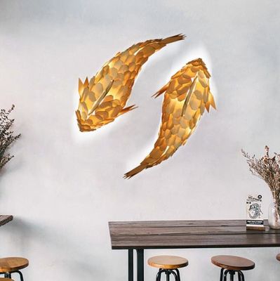 Kreatywna lampa wisząca wzornictwo ryb Lustrowiec Lampa zawieszona