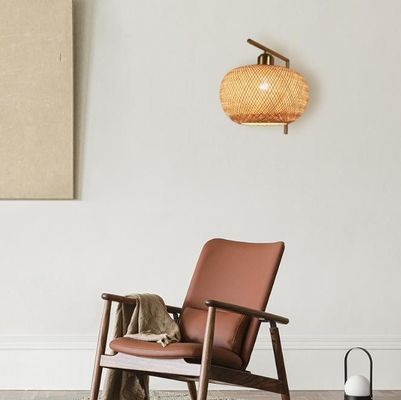 luksusowa lampa ścienna z bambusa - lampa w korytarzu z bambusa - lampa wisząca z bambusa