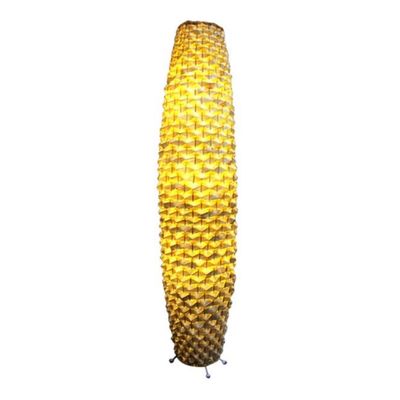Bamboo Woven podłogowa lampa rattan 3500K dla mieszkalnego salonu