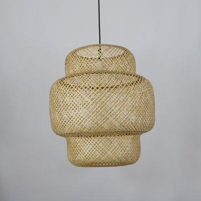 ręcznie wykonana lampa zawieszona - latarnia bambusowa - wisząca bambusowa lampa dekoracyjna
