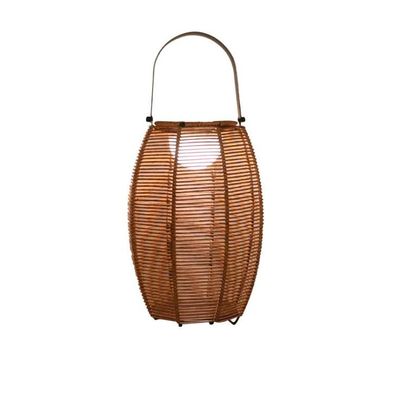 Lampa podłogowa zewnętrzna z rotanu zasilana energią słoneczną IP65 wodoodporna
