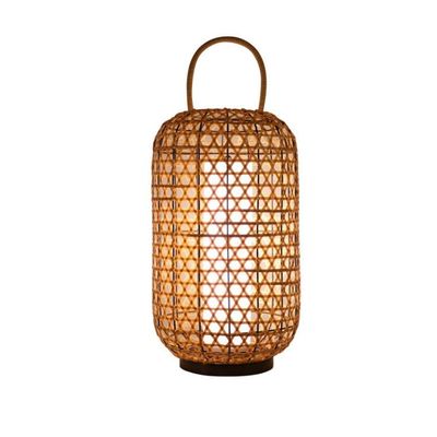 Lampa podłogowa wodoszczelna z rotanu, lampa stojąca z wątroby na balkon.