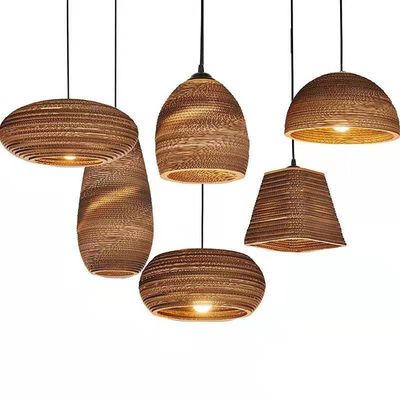 Ręcznie wykonana Wicker Rattan Pendant Chandelier 150 stopni Beam Angle Switch Control