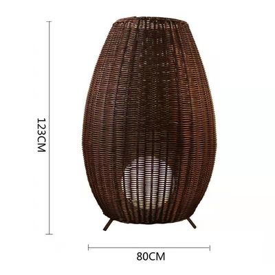 Ręcznie wykonana Wicker Rattan Pendant Chandelier 150 stopni Beam Angle Switch Control