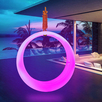 krzesło dekoracji patio LED huśtawki LED światło pierścienia