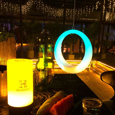 krzesło dekoracji patio LED huśtawki LED światło pierścienia