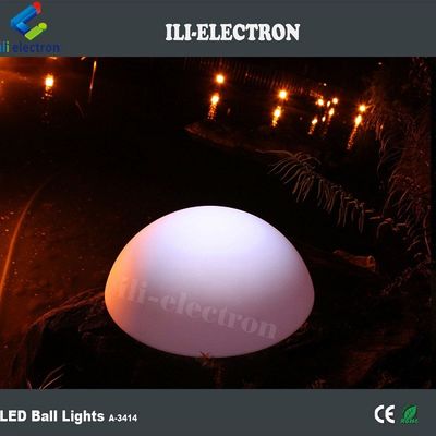 PE Plastic LED Half Sphere Light Przeładowalny Do Dekoracji Bożonarodzeniowej