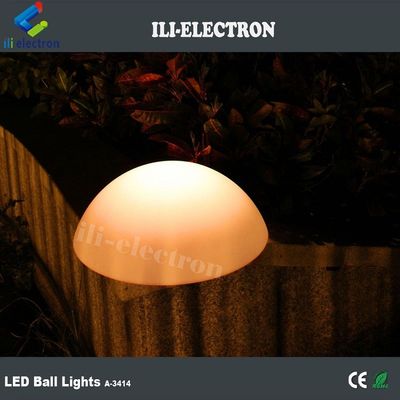 PE Plastic LED Half Sphere Light Przeładowalny Do Dekoracji Bożonarodzeniowej