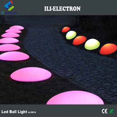 PE Plastic LED Half Sphere Light Przeładowalny Do Dekoracji Bożonarodzeniowej