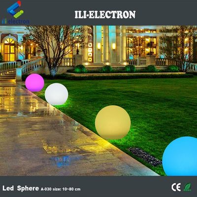 zmieniająca kolor plastikowa sfera oświetlenia LED