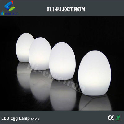 Ładowanie USB Plastikowe jajo LED światła bezprzewodowe z ładowalną baterią litową