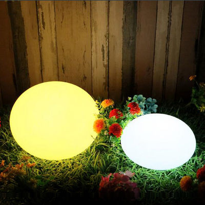 PE Plastic LED Stone Light Waterproof Rechargeable Color Changing For Home Decor