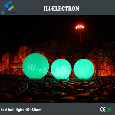 Powierzchnia basenu, plastikowa kula oświetlenia LED