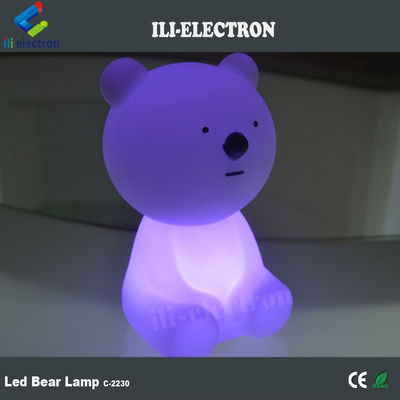 Zmieniająca kolor, ładująca się, plastikowa lampa do niedźwiedzia