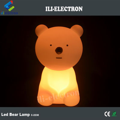 Zmieniająca kolor, ładująca się, plastikowa lampa do niedźwiedzia