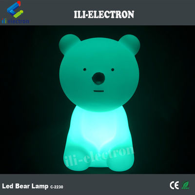 Zmieniająca kolor, ładująca się, plastikowa lampa do niedźwiedzia