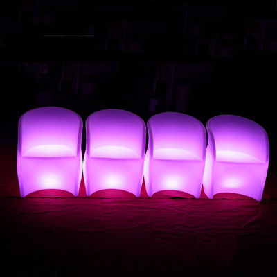 Unikalne, w kształcie kwiatów, meble zewnętrzne o świetlnej podświetlenie dla imprezy, krzesła nocnego klubu