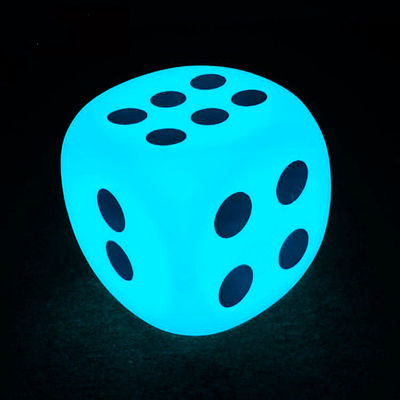 Wodoszczelny plastik Glow Cube Dice Infarad Remote Control