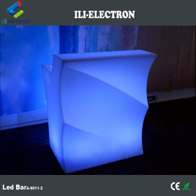 Formy fal Świetliste LED Bar Counter, Outdoor Light Up Bar Table wodoodporny