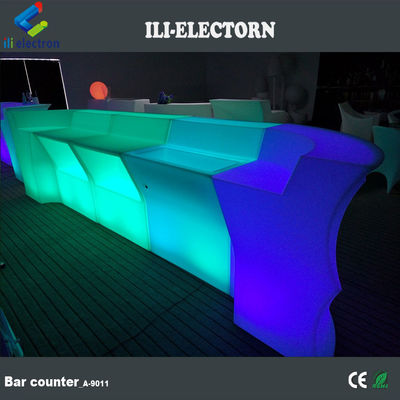 Forma fali świecący stolik bar