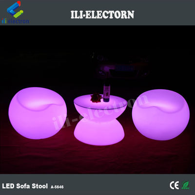 Bar ogrodowy Plastikowy LED Light Up Meble stołek stolik wodoodporny