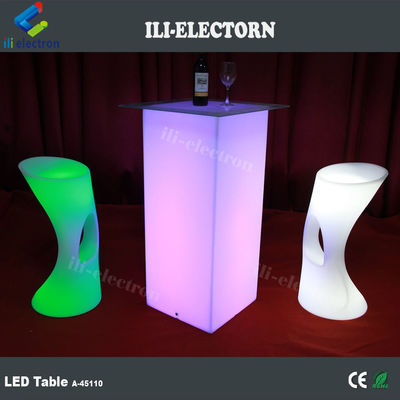 Nowoczesne stoły meblowe RGB LED z akumulatorem litowym