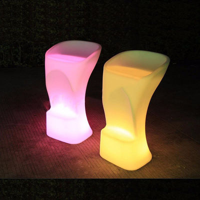 Kolorowe RGB nowoczesny projekt LED oświetlony bar krzesło